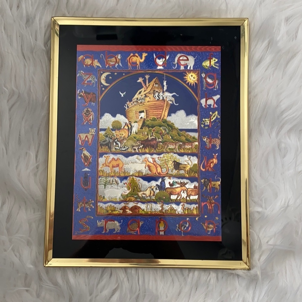 Noah’s Ark Alphabet by Richard Henson Special Edition Holographic Print 6x8